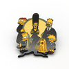 Groothandel metal anime pins karton simpsons grappige pinnen schattige glazuur anime badges