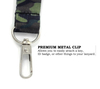 Promotionele aangepaste militaire sublimatie printer polyester lanyard id kaarthouder lanyard met logo custom