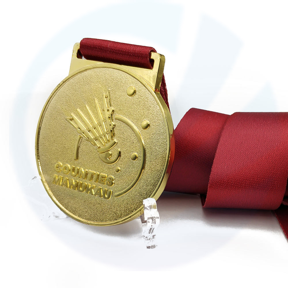 Hoge kwaliteit badminton volleybal marathon aangepaste metaalmedailles 3D Design Email Sports Awards Medal