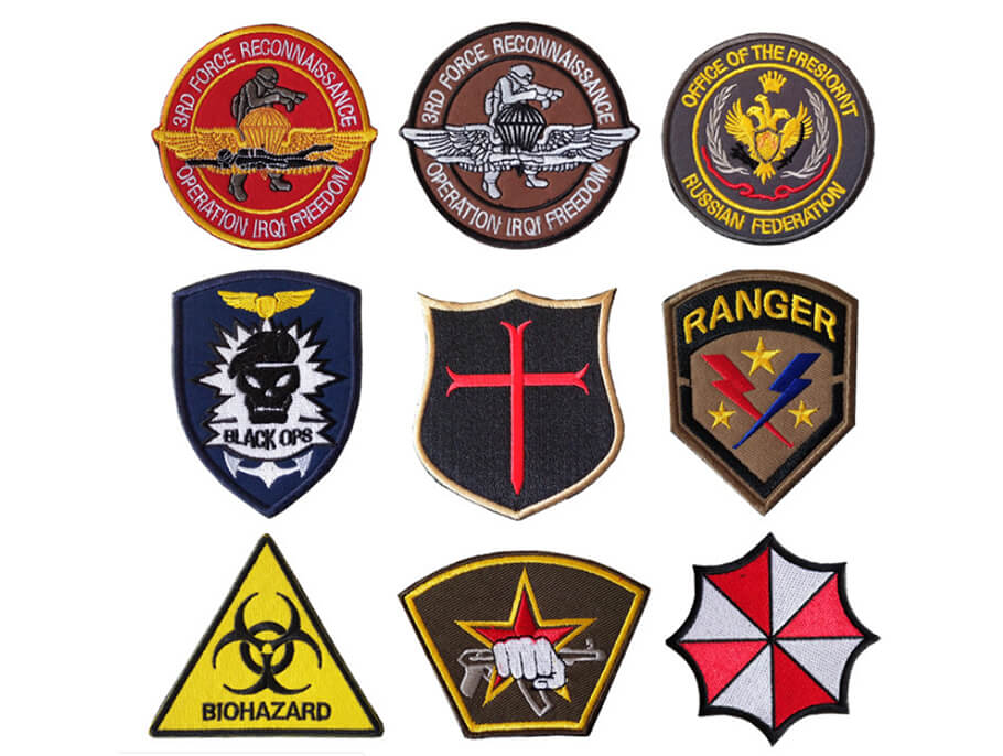 Custom borduurwerk militaire agent patch