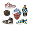 Fabrieksprijs groothandel sneakers badges aj schoenen pins zachte email pinnen aangepast je logo