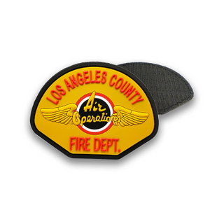 Groothandel rubberen label Insignia Badge 3D Silicone Soft PVC Firefighter Logo Aangepaste patch voor kledinghoed