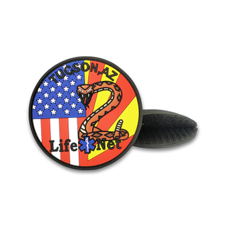 Custom US Tuscon Life Net Uniform PVC Badge met klittenband