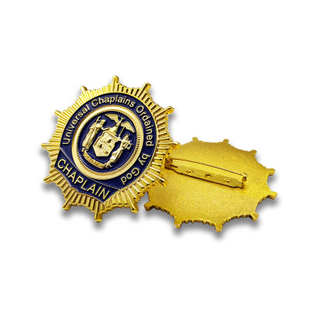 Metalen kunst ambachtelijke zinklegering 3D gouden badge activiteit promotionele cadeau revers pin