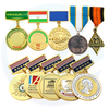 Factory Wholesale Custom Award Medallion Us Honor Velvet Box Medal en Badge