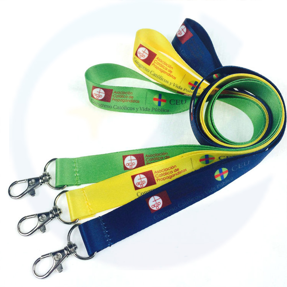 Groothandel lanyards met logo aangepaste polyester gedrukt jojo lanyard met warmteoverdracht afgedrukt logo