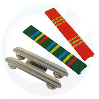 Aangepaste soldaat Award Medal Pin Stud Ribbon Bar