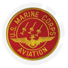 Red Marine Corps Aviation Patch