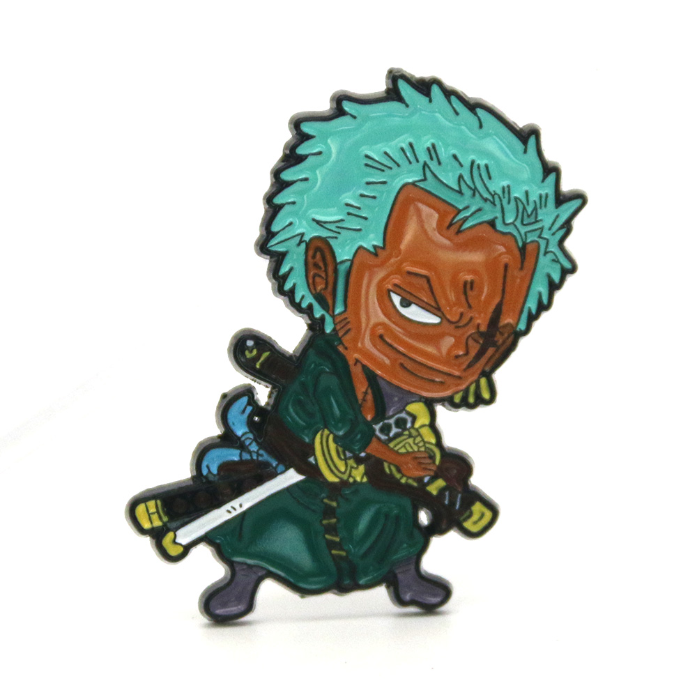 Hot Sale Japans stripfiguur één stuk luffy zoro anime pin broche