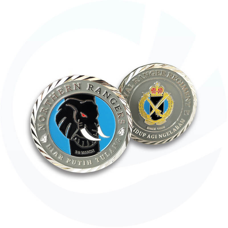 voetbal Iron Large Challenge Coin