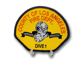 County of Los Angeles Fire Dept Us Police Borduurwerkpatch