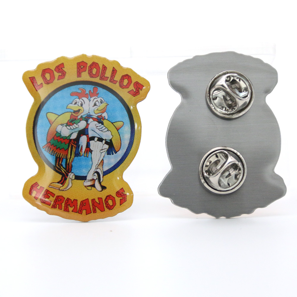 Aangepaste DHL Company Corporate Logo Pins Metal Epoxy Souvenir Badges