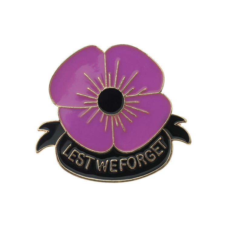 Custom Soft Email Poppy Souvenir UK Pin Badge