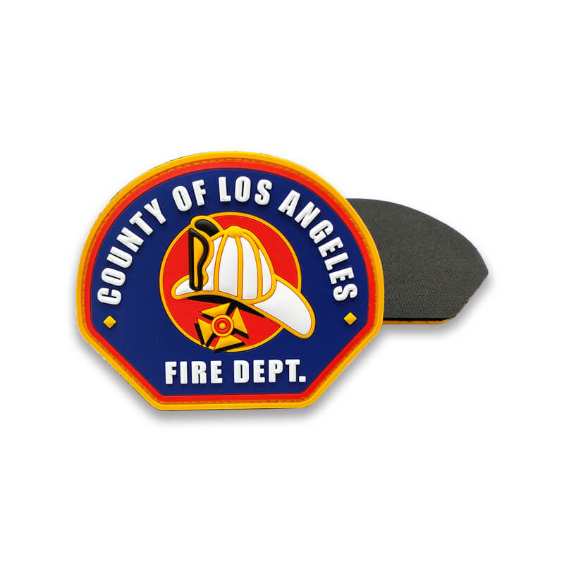 Aangepaste PVC Firedept Patch kledingaccessoires