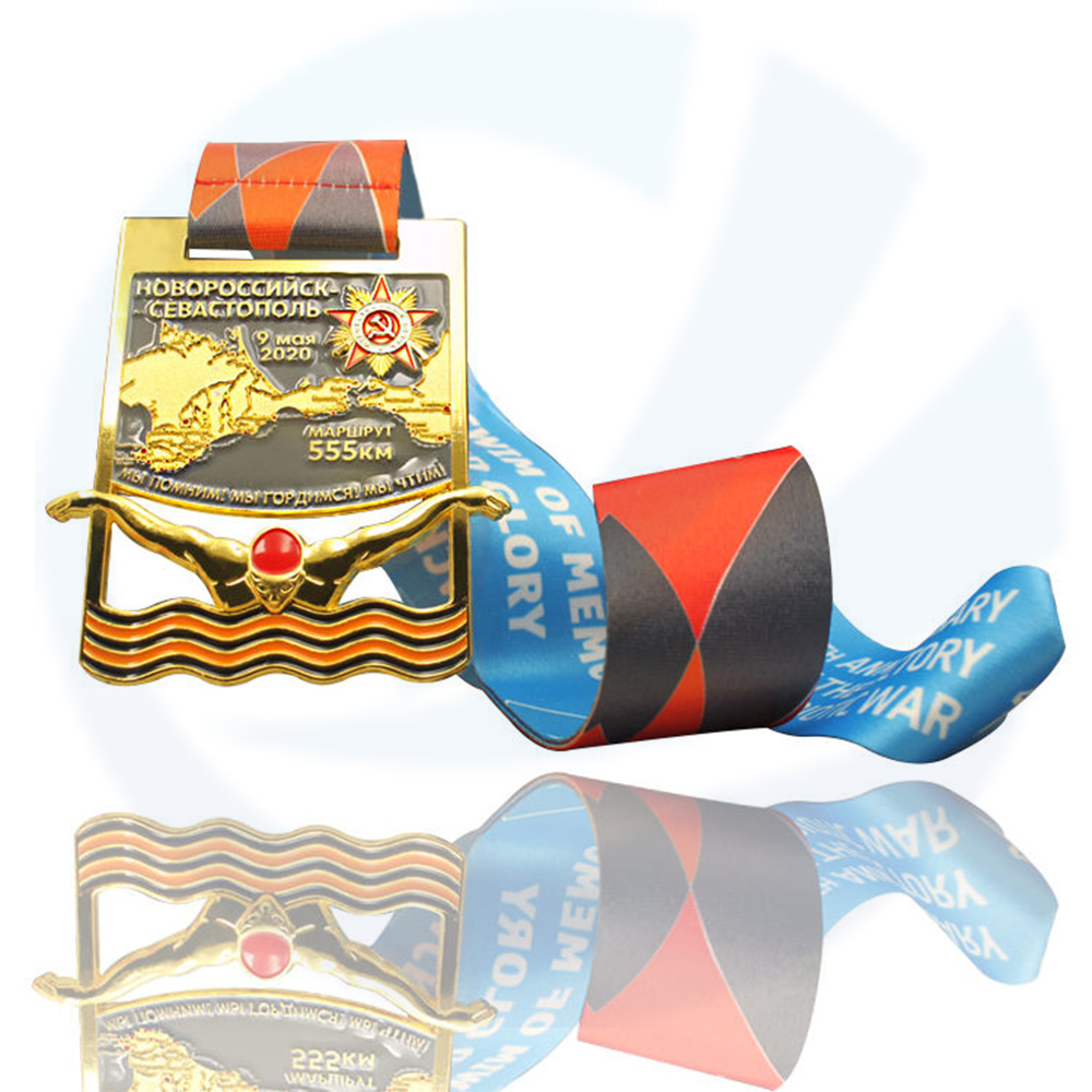 Aangepaste St. Petersburg Rusland Swimming Award Medals en Trofeeën