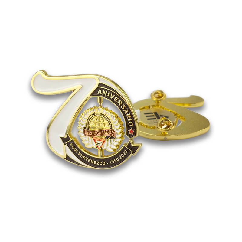 Factory Custom Promotional Gift Metal Rapel Pin School Uniform Badge