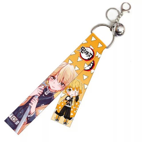 Fashion Hot Selling Anime Cartoon Polyester Telefoon Keyring Anime Demon Sublimatie Slayer Lanyard Anime Lanyard